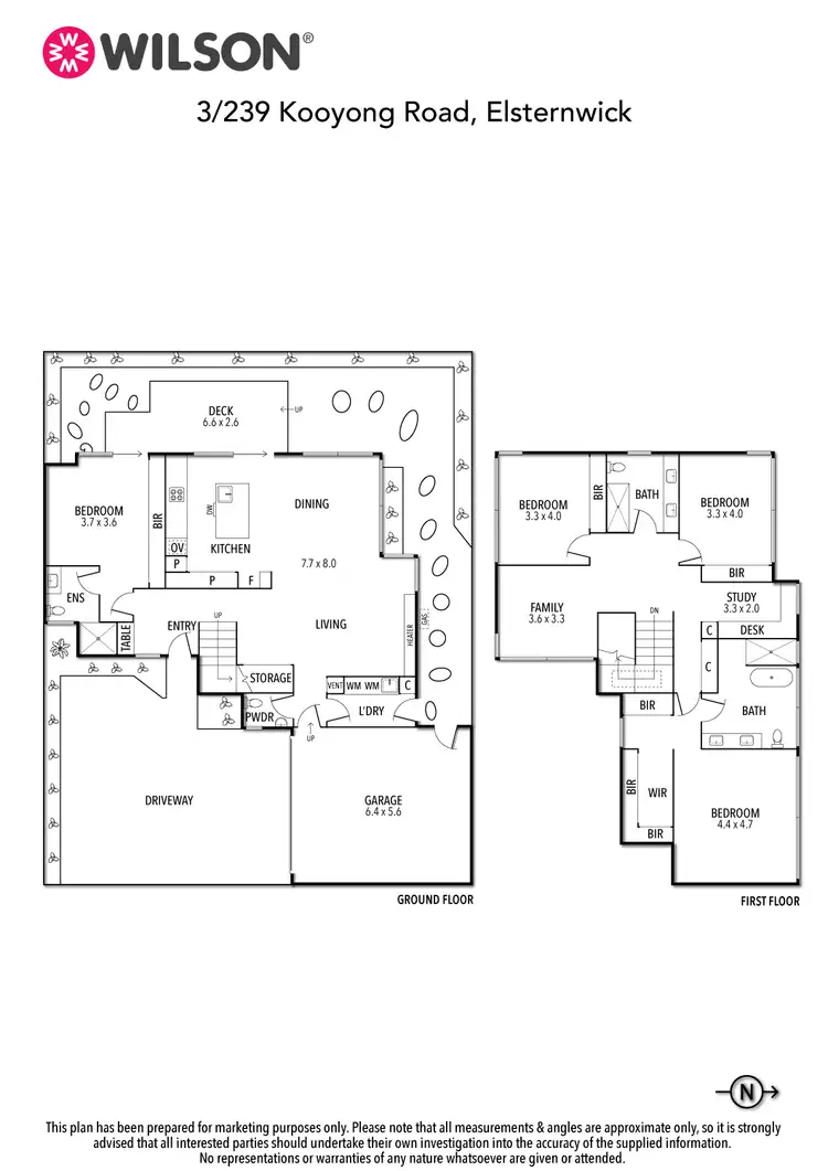 Floorplan of Homely townhouse listing, 3/239 Kooyong Road, Elsternwick VIC 3185