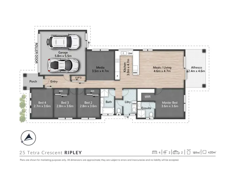 Floorplan of Homely house listing, 25 Tetra Crescent, Ripley QLD 4306