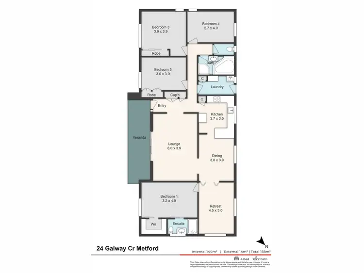 Floorplan of Homely house listing, 24 Galway Crescent, Metford NSW 2323