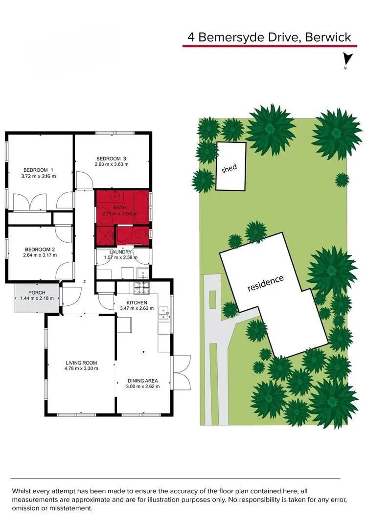 Floorplan of Homely house listing, 4 Bemersyde Drive, Berwick VIC 3806