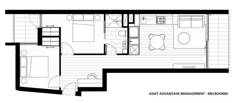 Floorplan of Homely apartment listing, 510/75 Palmerston Crescent, South Melbourne VIC 3205
