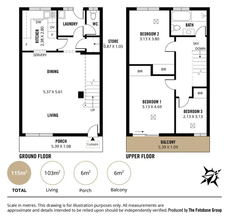 Floorplan of Homely townhouse listing, 2/19 Salter Street, Kensington SA 5068