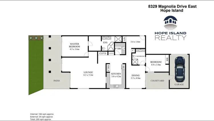 Floorplan of Homely apartment listing, 8329 Magnolia Drive East, Hope Island QLD 4212