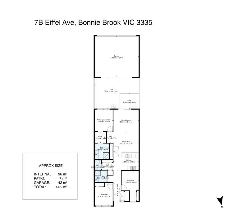 Floorplan of Homely apartment listing, 7B Eiffel Avenue, Bonnie Brook VIC 3335