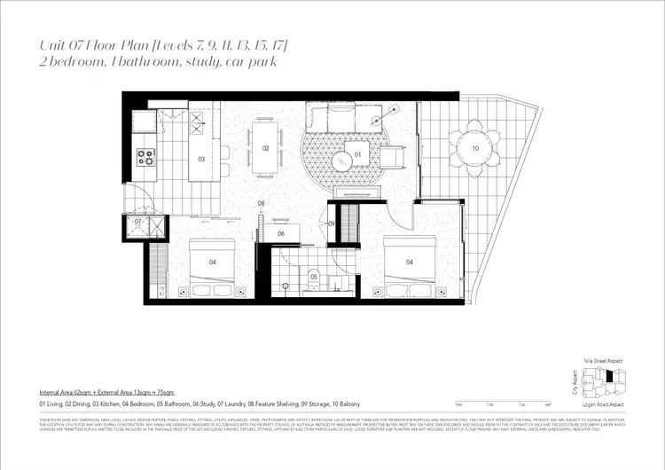 Floorplan of Homely apartment listing, 907/62 Logan Road, Woolloongabba QLD 4102