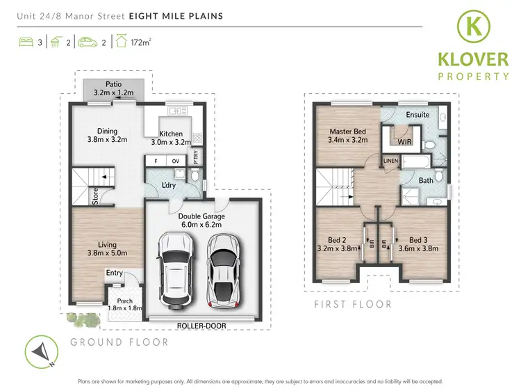 Floorplan of Homely townhouse listing, 24/8 Manor Street, Eight Mile Plains QLD 4113