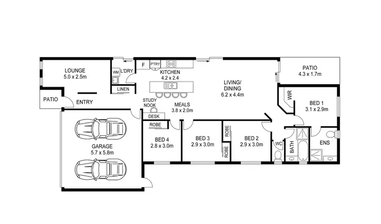 Floorplan of Homely house listing, 10 Felicity Street, Morayfield QLD 4506