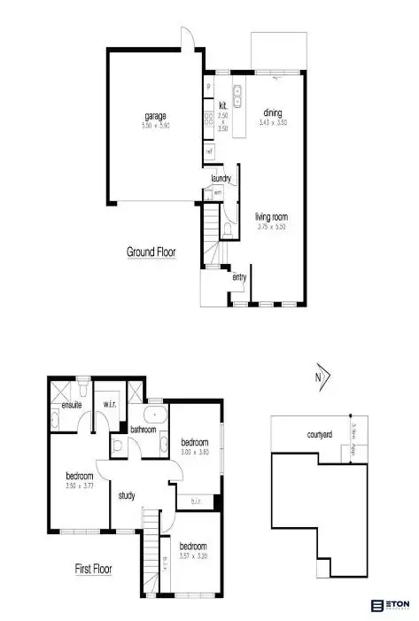 Floorplan of Homely townhouse listing, 4/125 Blyth Street, Altona VIC 3018