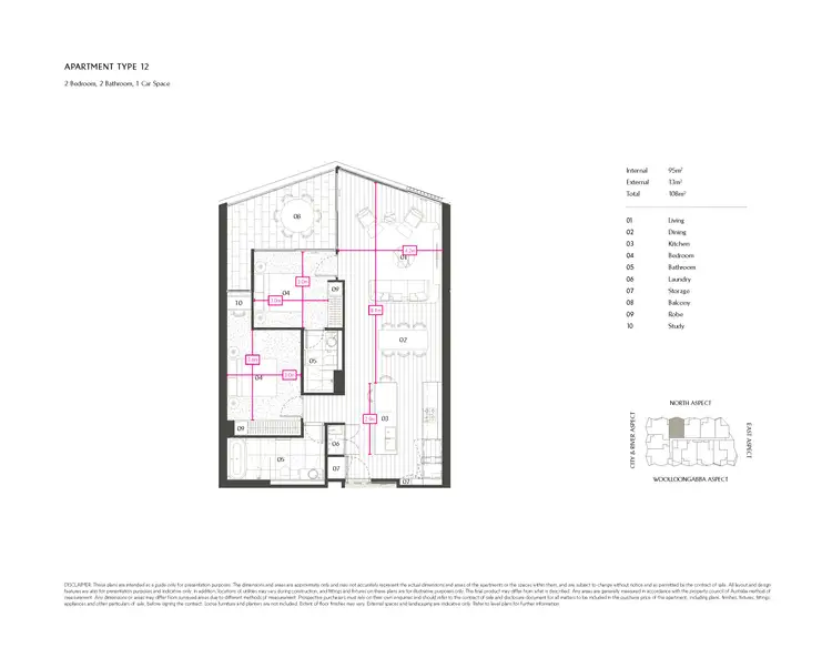 Floorplan of Homely apartment listing, 1112/470 Main Street, Kangaroo Point QLD 4169