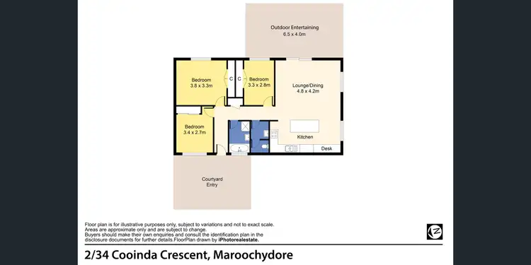 Floorplan of Homely unit listing, 2/34 Cooinda Crescent, Maroochydore QLD 4558