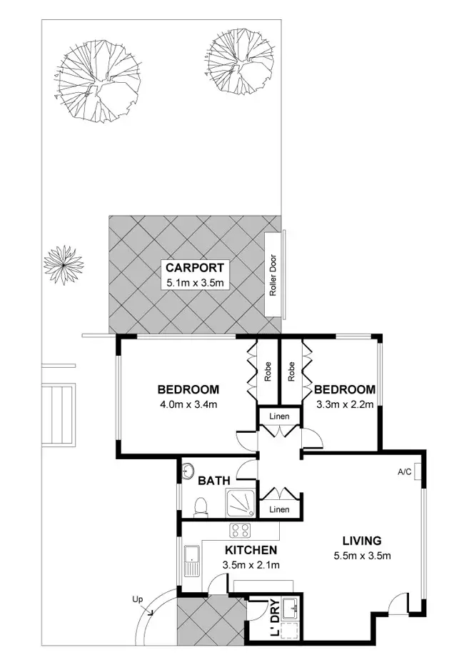 Floorplan of Homely house listing, 1/803 Torrens Road, Alberton SA 5014