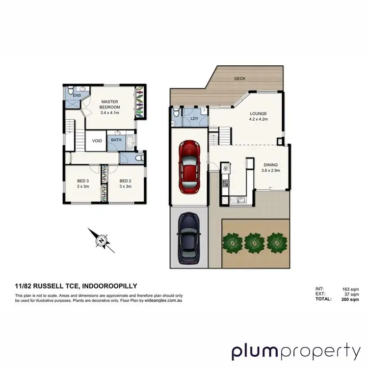 Floorplan of Homely unit listing, 11/82 Russell Terrace, Indooroopilly QLD 4068
