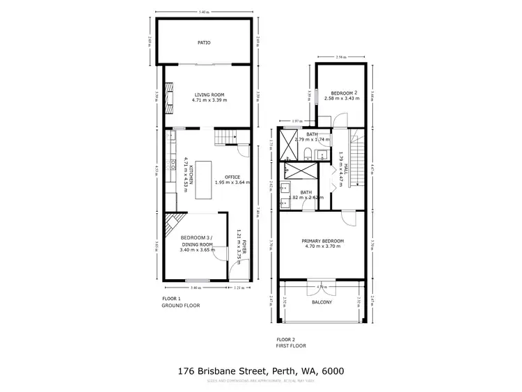 Floorplan of Homely house listing, 176 Brisbane St, Perth WA 6000