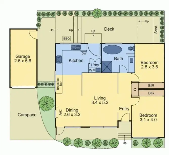 Floorplan of Homely unit listing, 3/24 Holyrood Street, Hampton VIC 3188