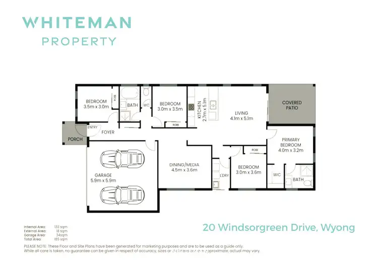 Floorplan of Homely house listing, 20 Windsorgreen Drive, Wyong NSW 2259