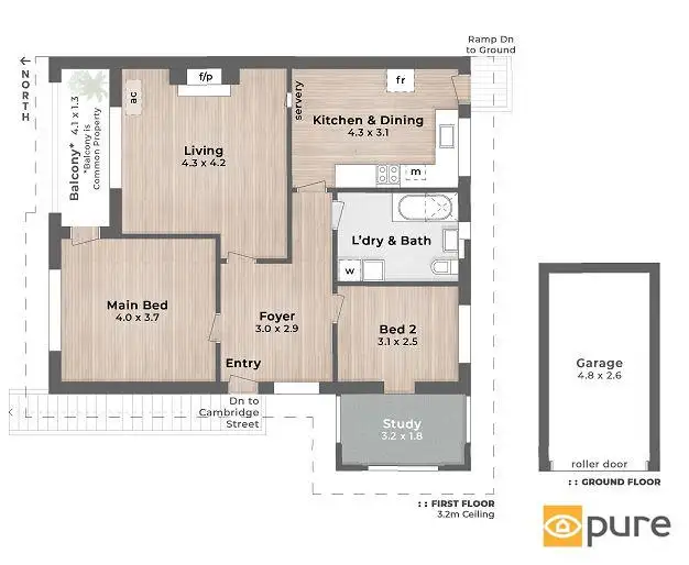 Floorplan of Homely apartment listing, 2/157 Cambridge Street, West Leederville WA 6007
