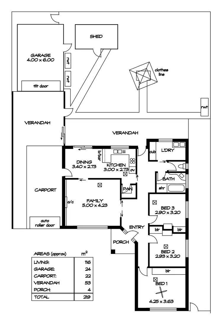 Floorplan of Homely house listing, 24 Chellaston Avenue, Pooraka SA 5095