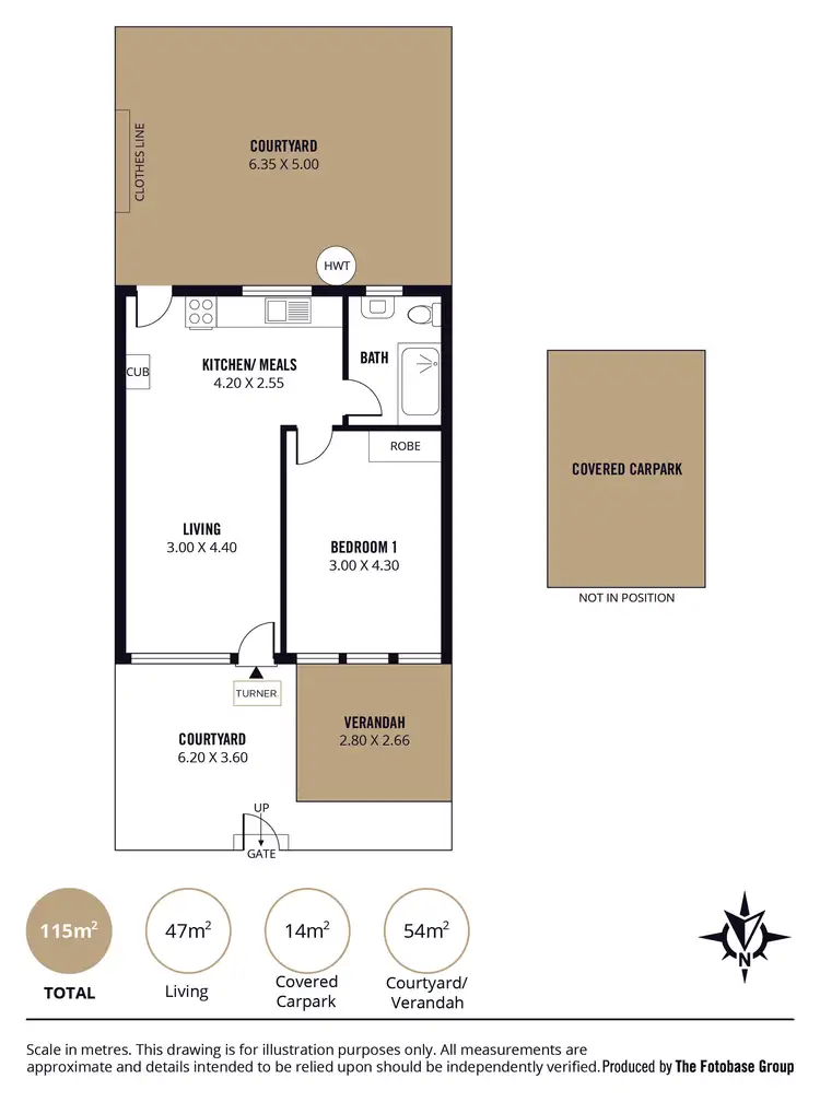 Floorplan of Homely unit listing, 3/119 Nelson Road, Valley View SA 5093