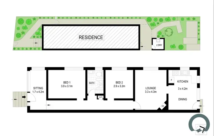 Floorplan of Homely house listing, 3 Carr Street, Waverton NSW 2060