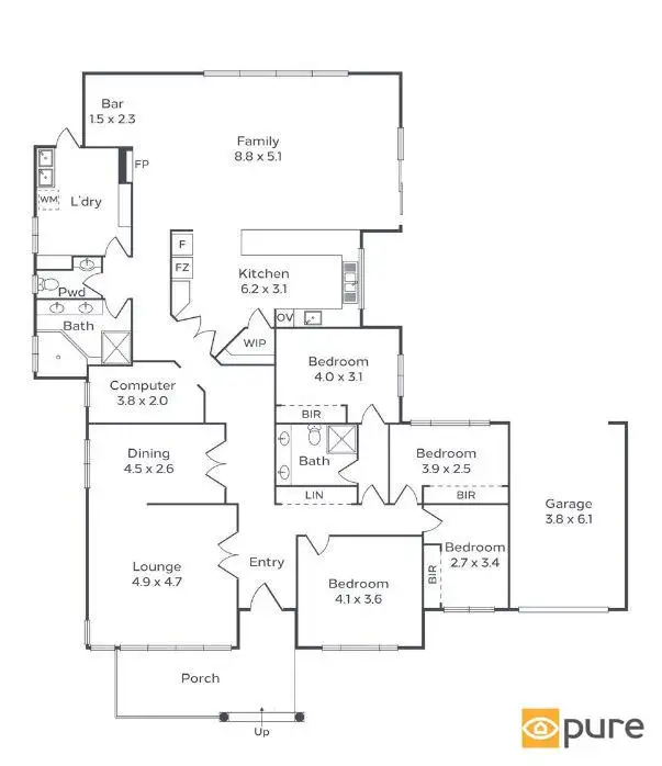 Floorplan of Homely house listing, 77 Michael Street, Yokine WA 6060