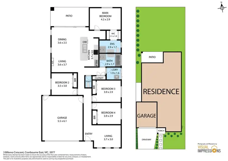 Floorplan of Homely house listing, 3 Biferno Crescent, Cranbourne East VIC 3977