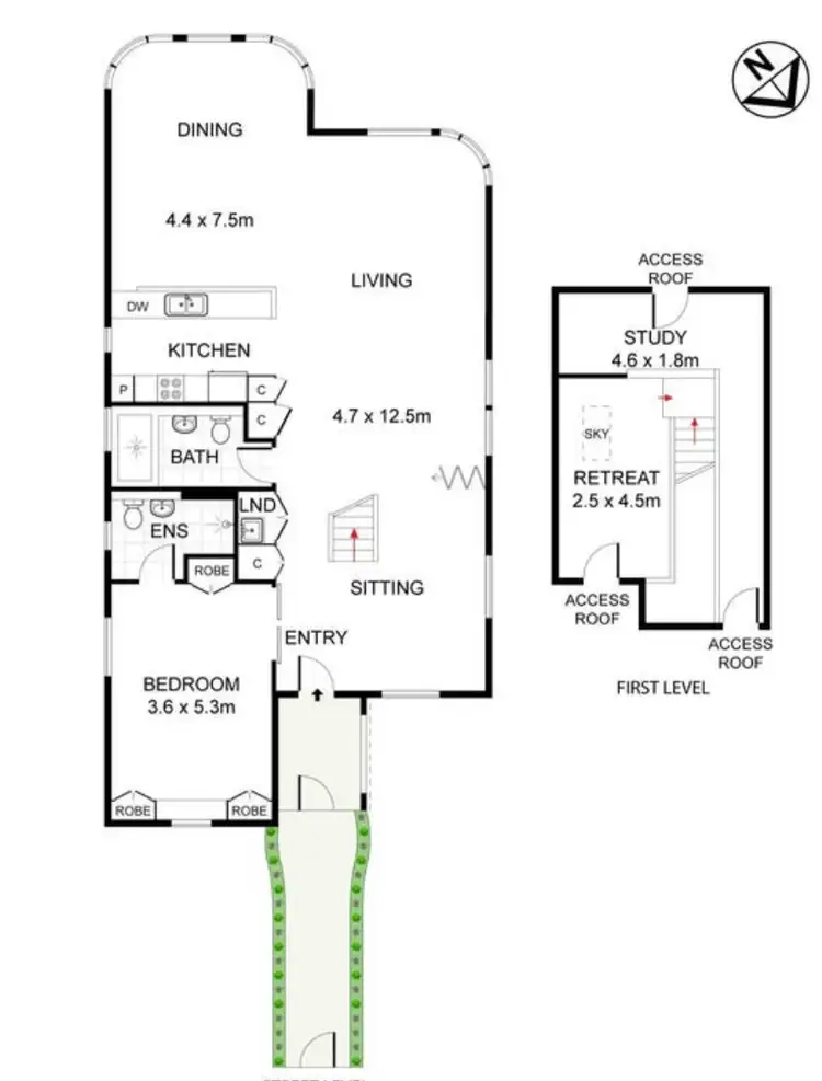 Floorplan of Homely apartment listing, 8 Goomerah Crescent, Darling Point NSW 2027
