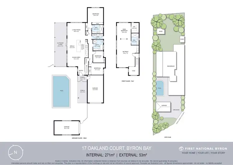 Floorplan of Homely house listing, 17 Oakland Court, Byron Bay NSW 2481