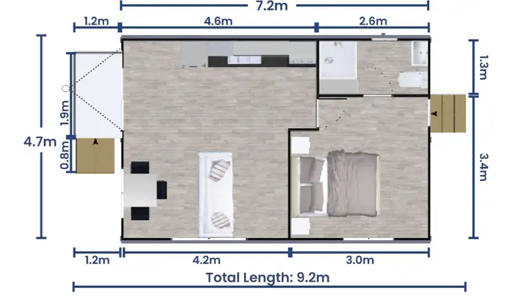 Floorplan of Homely flat listing, 13A Galaxy Circuit, Warnervale NSW 2259