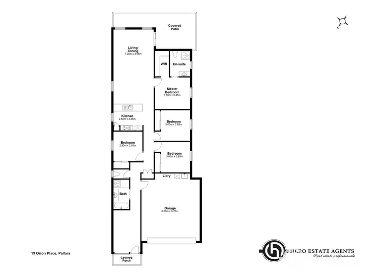 Floorplan of Homely house listing, 23 ORION PLACE, Pallara QLD 4110