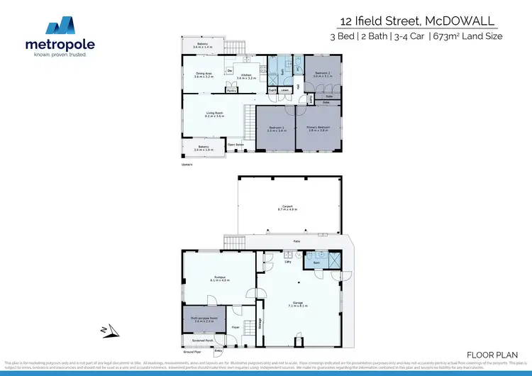 Floorplan of Homely house listing, 12 Ifield Street, Mcdowall QLD 4053