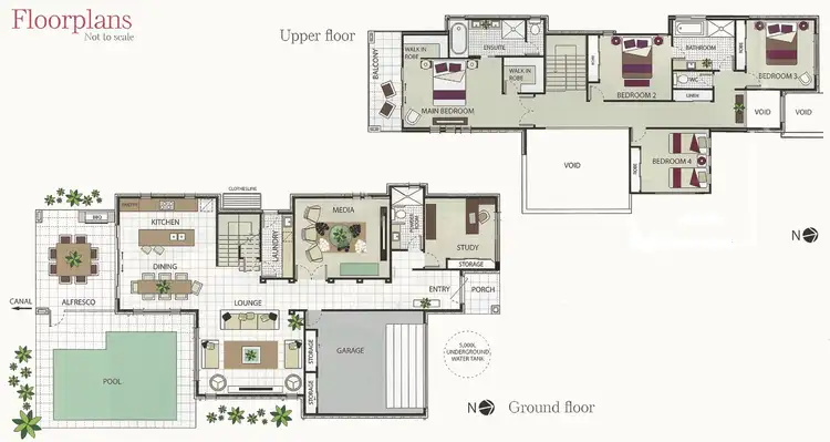 Floorplan of Homely house listing, 7426 Ellensbrook Drive, Hope Island QLD 4212