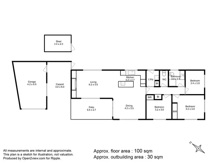 Floorplan of Homely house listing, 171a Gordons Hill Road, Lindisfarne TAS 7015