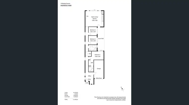 Floorplan of Homely house listing, 33 Riesling Cres, Andrews Farm SA 5114
