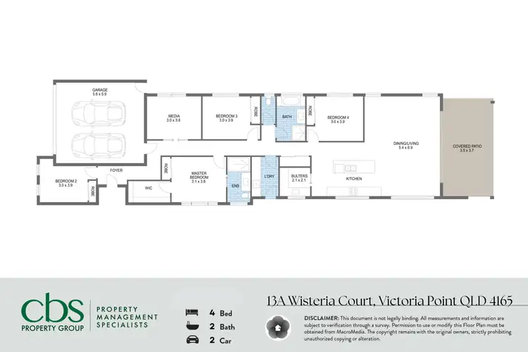 Floorplan of Homely house listing, 13A Wisteria Court, Victoria Point QLD 4165