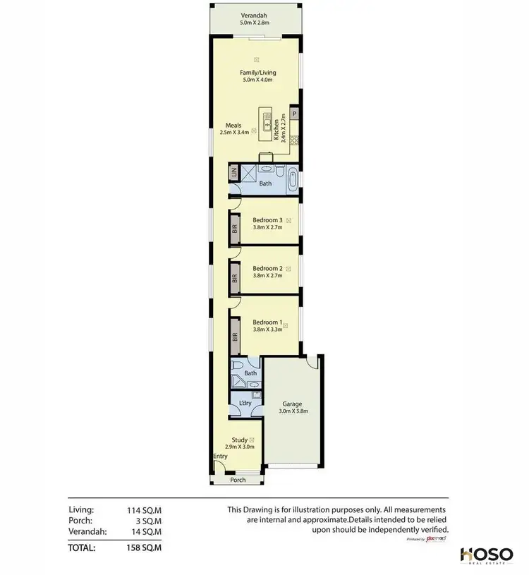 Floorplan of Homely house listing, 38A Douglas Rd, Salisbury East SA 5109