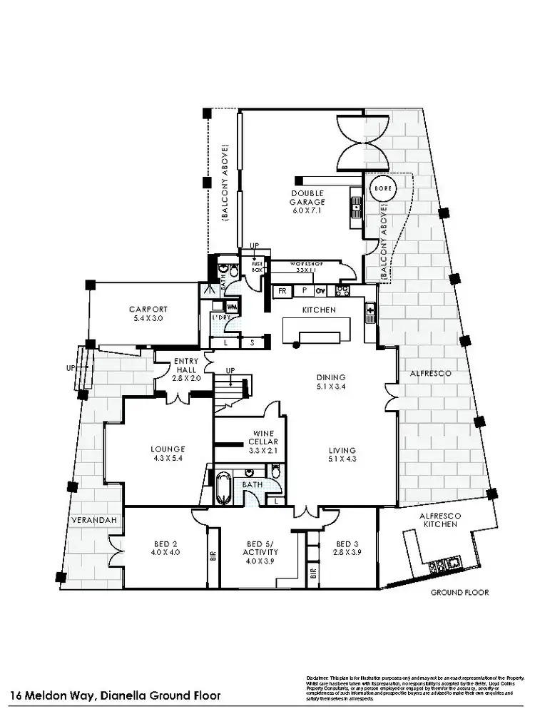 Floorplan of Homely house listing, 16 Meldon Way, Dianella WA 6059