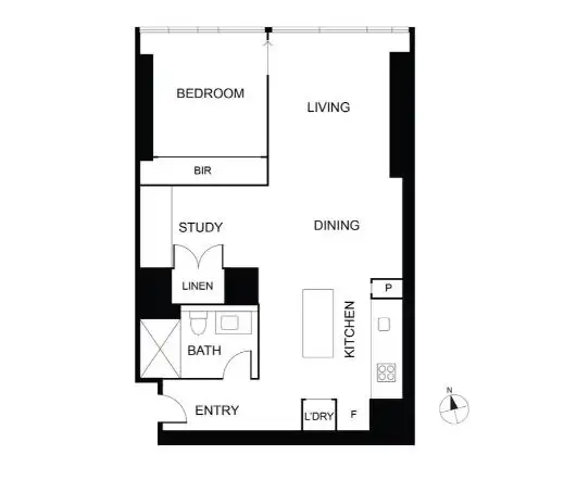 Floorplan of Homely apartment listing, C3706/633 Little Lonsdale Street, Melbourne VIC 3000