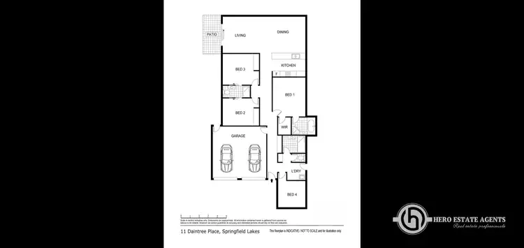 Floorplan of Homely house listing, 11 Daintree Place, Springfield Lakes QLD 4300