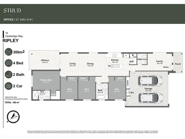 Floorplan of Homely house listing, 12 Cambridge Way, Ripley QLD 4306