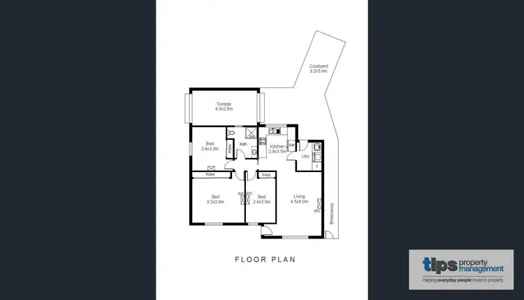 Floorplan of Homely unit listing, 4/299 Kensington Road, Kensington Park SA 5068