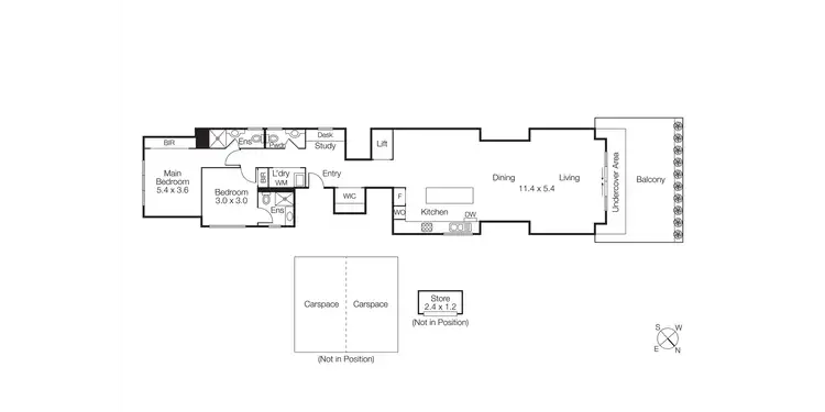 Floorplan of Homely apartment listing, 201/16 Carpenter St, Brighton VIC 3186