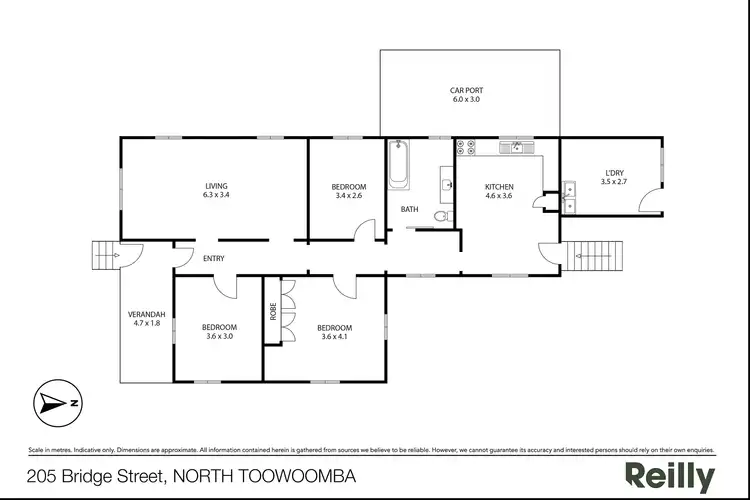 Floorplan of Homely house listing, 205 Bridge St, North Toowoomba QLD 4350