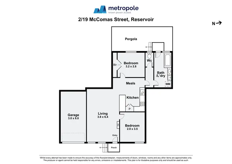 Floorplan of Homely house listing, 2/19 McComas Street, Reservoir VIC 3073