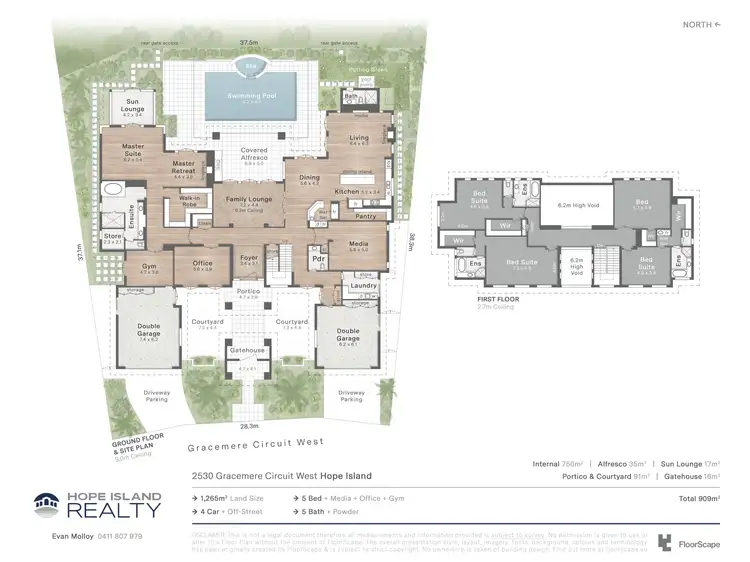 Floorplan of Homely house listing, 2530 Gracemere Circuit West, Hope Island QLD 4212