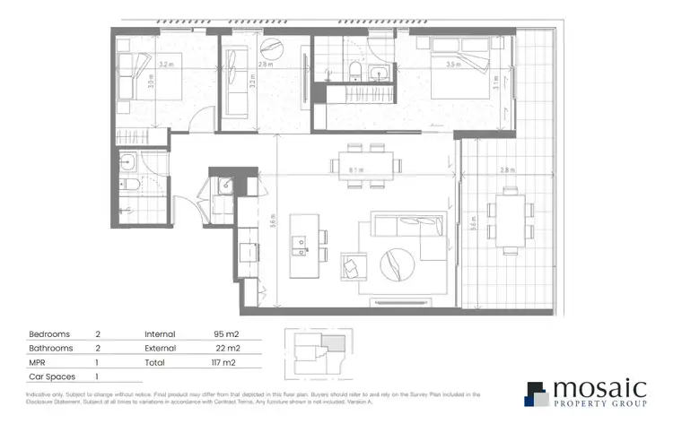 Floorplan of Homely unit listing, 603/62 Memorial Avenue, Maroochydore QLD 4558