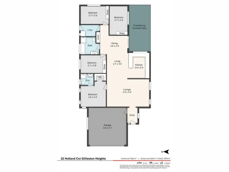 Floorplan of Homely house listing, 22 Holland Circuit, Gillieston Heights NSW 2321