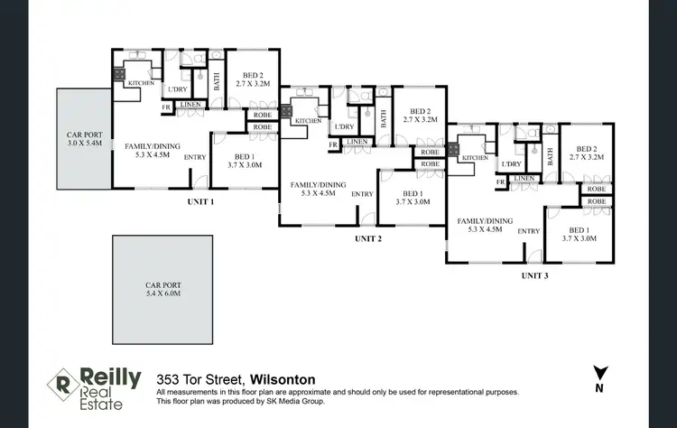 Floorplan of Homely house listing, 1/353 Tor Street, Wilsonton QLD 4350