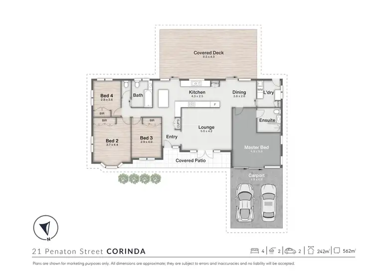 Floorplan of Homely house listing, 21 Penaton Street, Corinda QLD 4075