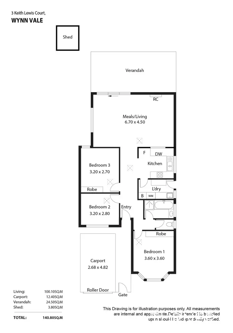 Floorplan of Homely house listing, 3 Keith Lewis Court, Wynn Vale SA 5127