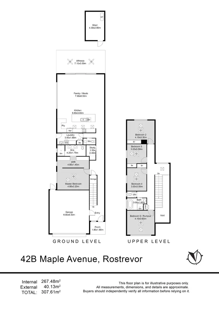 Floorplan of Homely house listing, 42B Maple Avenue, Rostrevor SA 5073